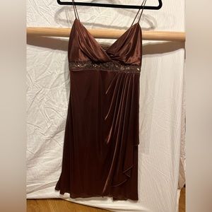 Brown Cocktail Dress